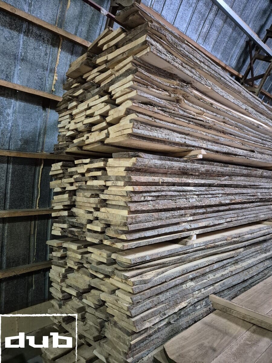 Доска липы необрезная калиброванная 0-1-2 сорт 3000х200х40